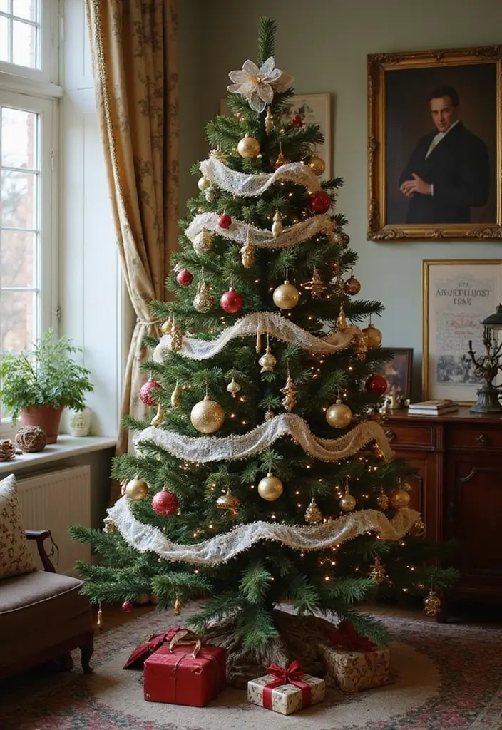 27 Stunning Sapin de Noël Inspirations You’ll Love 2 27 Stunning Sapin de Noël Inspirations You’ll Love - 2. Vintage Vibes