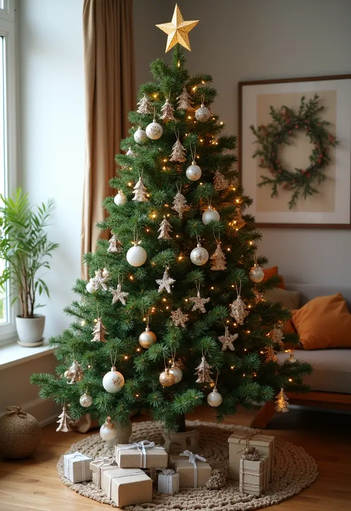 27 Stunning Sapin de Noël Inspirations You’ll Love 26 27 Stunning Sapin de Noël Inspirations You’ll Love - 26. Artistic Ornaments DIY