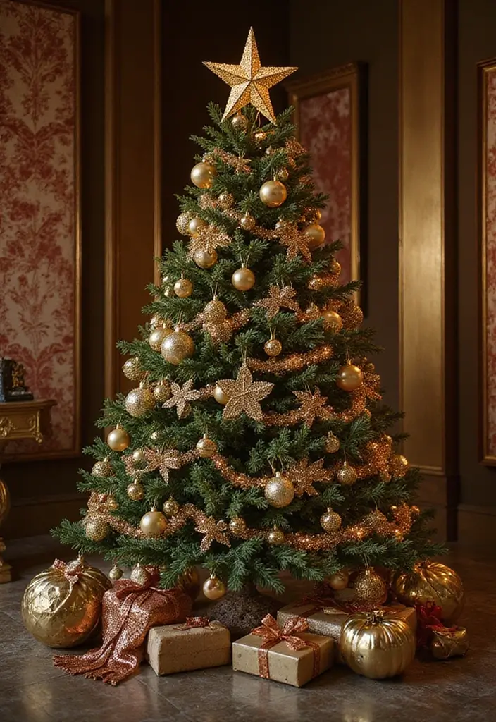 27 Stunning Sapin de Noël Inspirations You’ll Love 3 27 Stunning Sapin de Noël Inspirations You’ll Love - 3. Glamorous Metallics