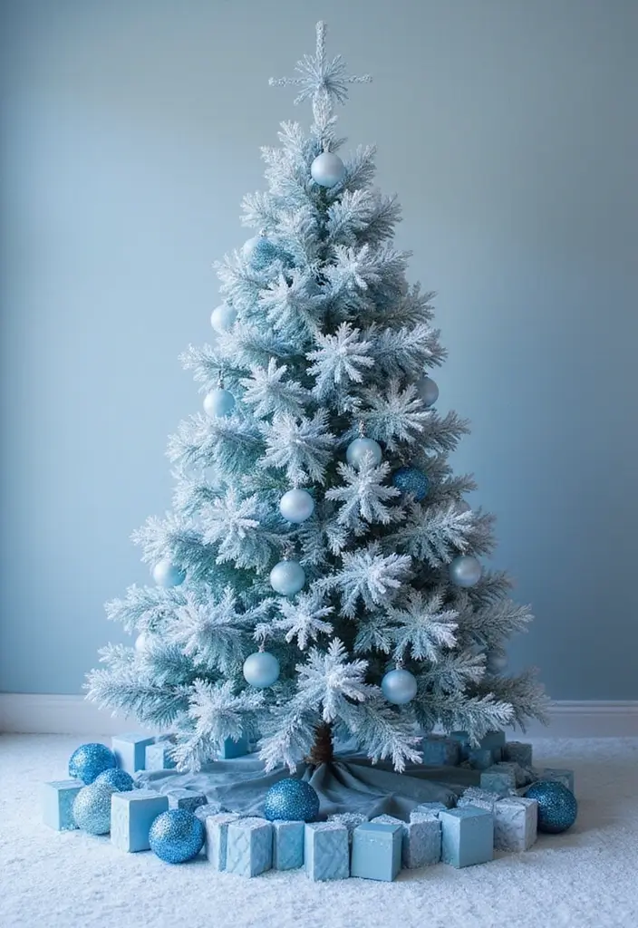 27 Stunning Sapin de Noël Inspirations You’ll Love 5 27 Stunning Sapin de Noël Inspirations You’ll Love - 5. Frosted Wonderland