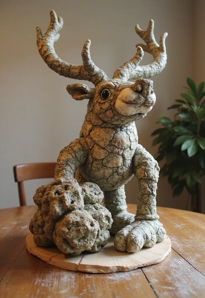 28 Christmas Centerpiece Ideas That Elevate Any Table 20 28 Christmas Centerpiece Ideas That Elevate Any Table - 20. Recycled Material Sculpture