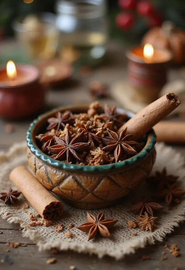28 Christmas Centerpiece Ideas That Elevate Any Table 24 28 Christmas Centerpiece Ideas That Elevate Any Table - 24. Aromatic Spice Centerpiece