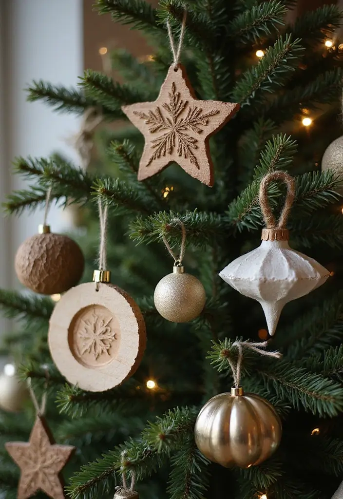 28 Christmas Room Ideas That Feel Cozy & Bright 14 28 Christmas Room Ideas That Feel Cozy & Bright - 14. Handcrafted Ornaments