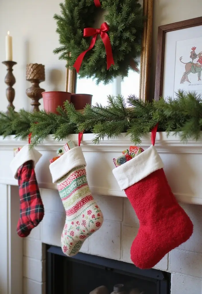 28 Christmas Room Ideas That Feel Cozy & Bright 16 28 Christmas Room Ideas That Feel Cozy & Bright - 16. Charming Stockings