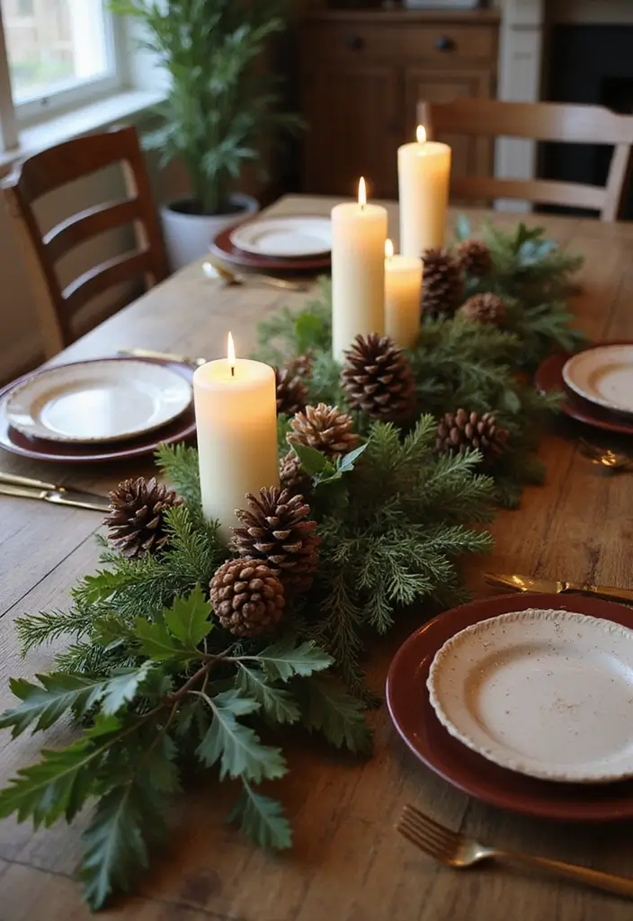 28 Christmas Room Ideas That Feel Cozy & Bright 4 28 Christmas Room Ideas That Feel Cozy & Bright - 4. Natural Centerpieces