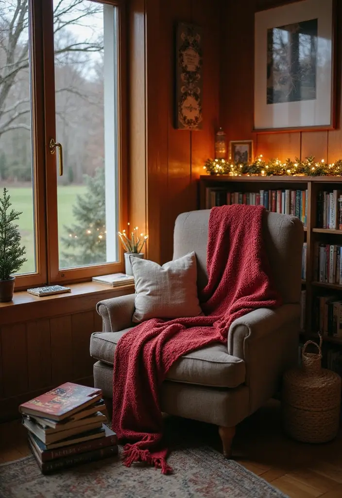 28 Christmas Room Ideas That Feel Cozy & Bright 9 28 Christmas Room Ideas That Feel Cozy & Bright - 9. Cozy Reading Nooks