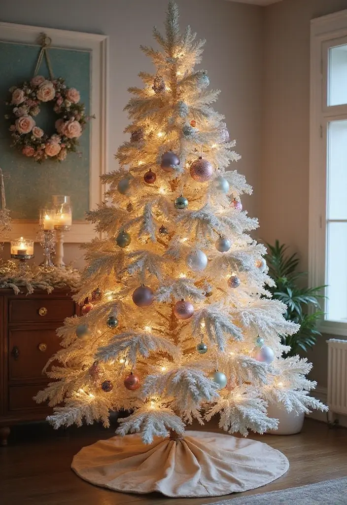 28 Christmas Tree Color Theme Ideas You’ll Want to Copy - 14. Vintage Glam