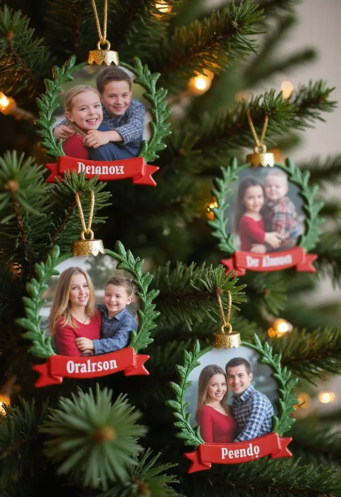 28 Christmas Tree Decoration Ideas That Spark Joy 12 28 Christmas Tree Decoration Ideas That Spark Joy - 12. Personalized Family Ornaments
