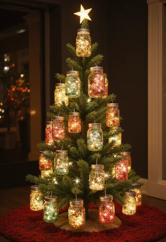 28 Christmas Tree Decoration Ideas That Spark Joy 19 28 Christmas Tree Decoration Ideas That Spark Joy - 19. Upcycled Glass Jars