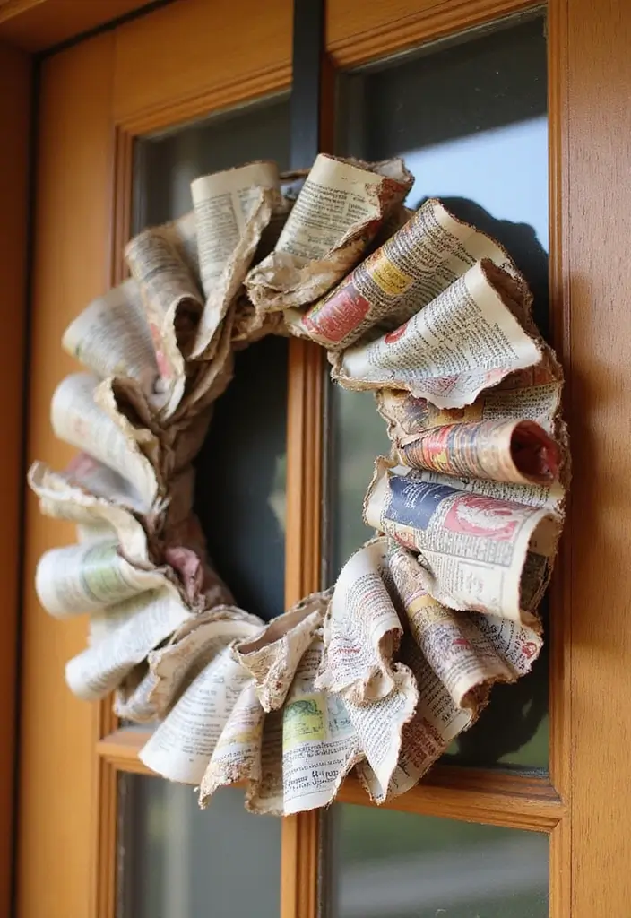 28 Door Christmas Decoration Ideas Everyone Will Notice 1 28 Door Christmas Decoration Ideas Everyone Will Notice - 1. Upcycled Material Wreaths