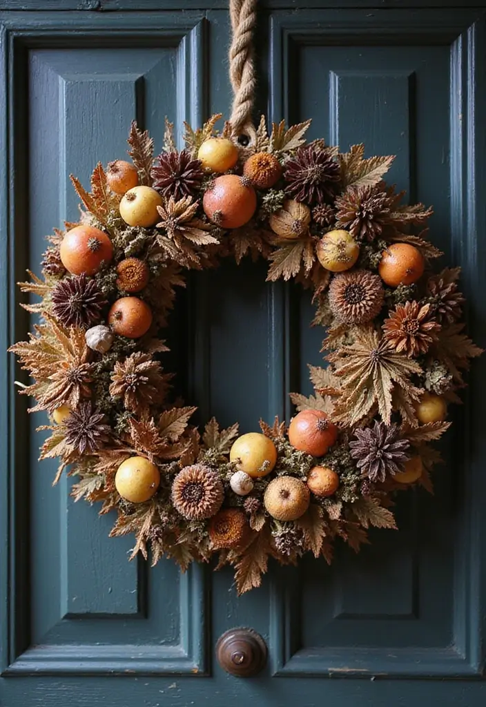 28 Door Christmas Decoration Ideas Everyone Will Notice 10 28 Door Christmas Decoration Ideas Everyone Will Notice - 10. Dried Fruit and Spice Wreaths