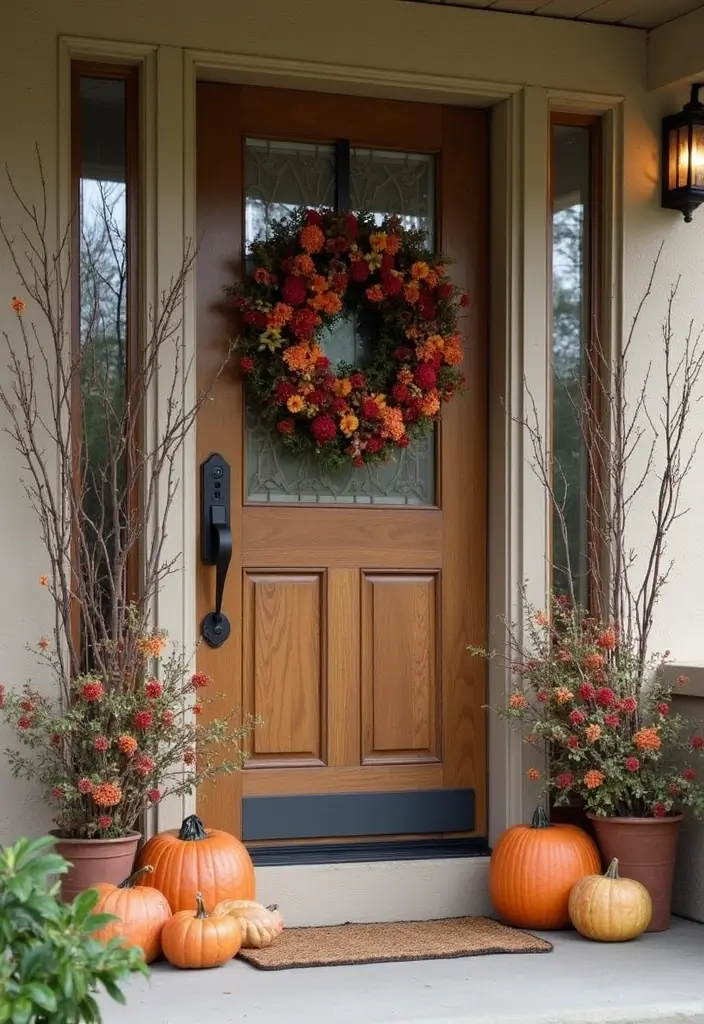 28 Door Christmas Decoration Ideas Everyone Will Notice 12 28 Door Christmas Decoration Ideas Everyone Will Notice - 12. Nature-Inspired Door Decorations