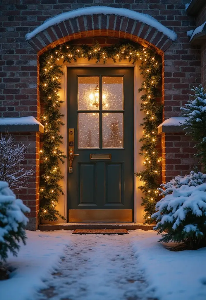 28 Door Christmas Decoration Ideas Everyone Will Notice 22 28 Door Christmas Decoration Ideas Everyone Will Notice - 22. Winter Wonderland Scene