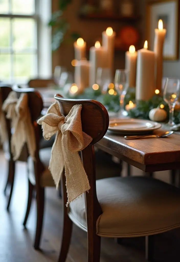 28 Festive Table Noël Decoration Ideas for Inspiration 15 28 Festive Table Noël Decoration Ideas for Inspiration - 15. Simple But Elegant Chair Decor