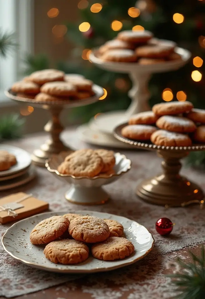 28 Festive Table Noël Decoration Ideas for Inspiration 17 28 Festive Table Noël Decoration Ideas for Inspiration - 17. Unique Cookie or Treat Displays