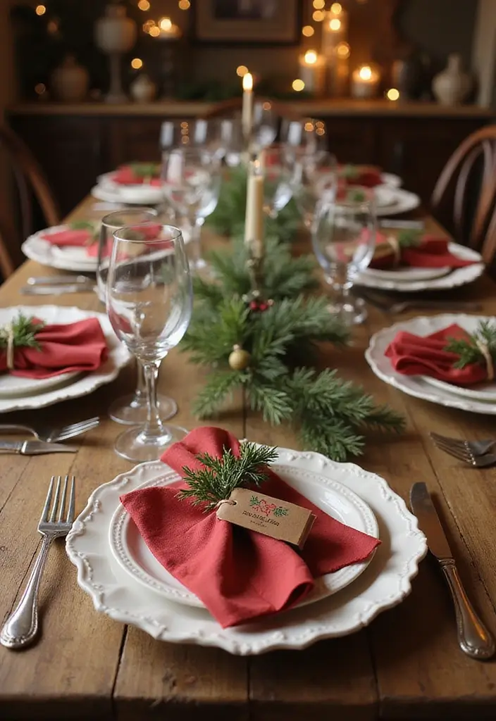 28 Festive Table Noël Decoration Ideas for Inspiration 27 28 Festive Table Noël Decoration Ideas for Inspiration - 27. Customized Guest Favors