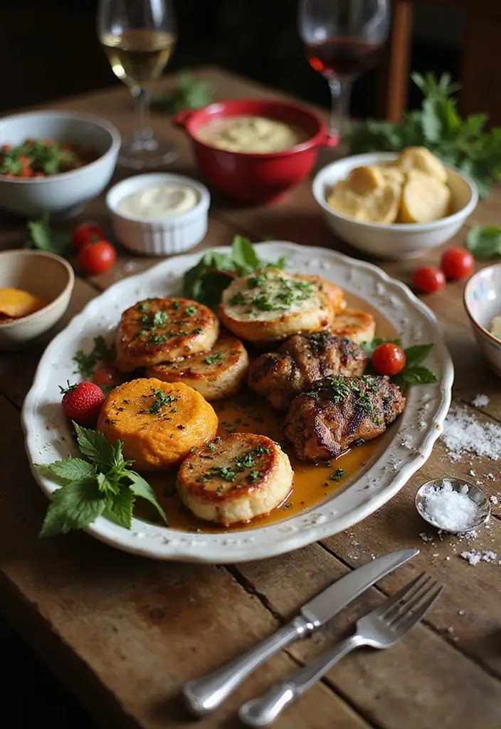 28 Festive Table Noël Decoration Ideas for Inspiration 28 28 Festive Table Noël Decoration Ideas for Inspiration - 28. Festive Food Presentation