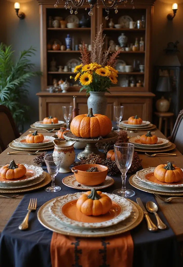 28 Halloween Table Décor Ideas for Every Gathering 19 28 Halloween Table Décor Ideas for Every Gathering - 19. Retro Halloween