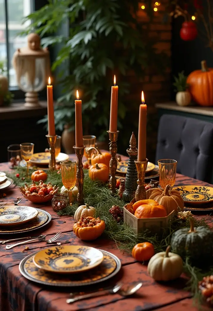 28 Halloween Table Décor Ideas for Every Gathering 20 28 Halloween Table Décor Ideas for Every Gathering - 20. Hocus Pocus Party