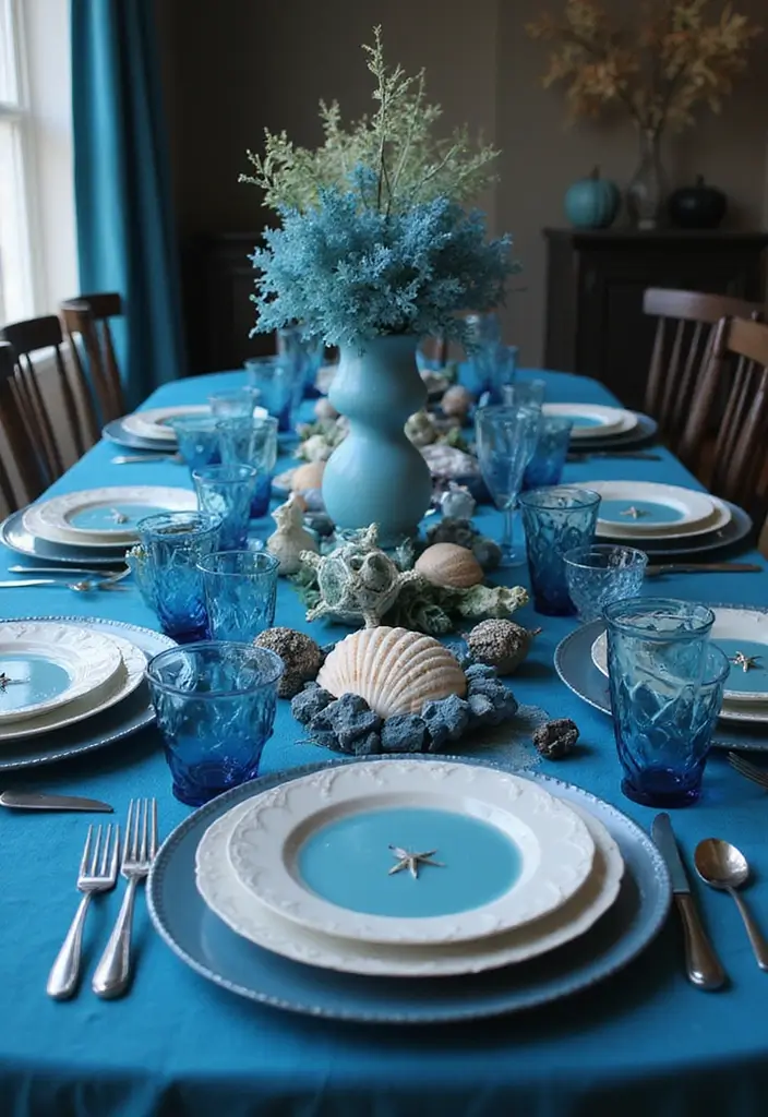 28 Halloween Table Décor Ideas for Every Gathering 21 28 Halloween Table Décor Ideas for Every Gathering - 21. Under the Sea Halloween