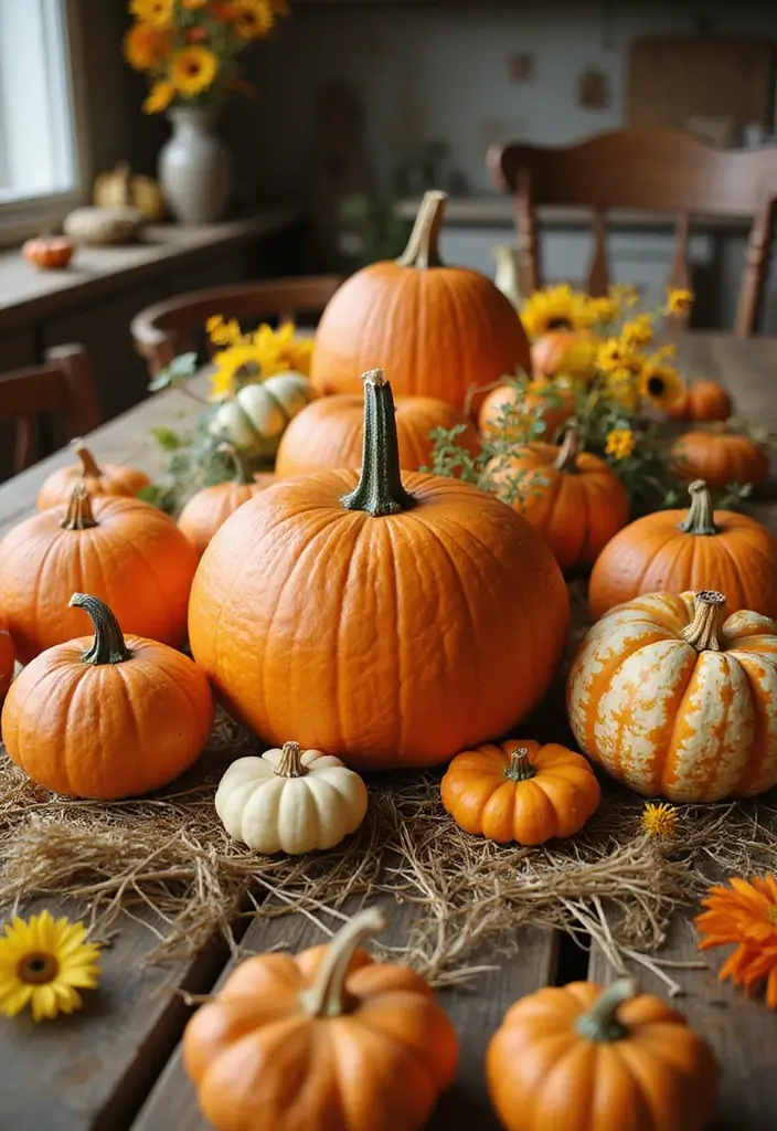 28 Halloween Table Décor Ideas for Every Gathering 6 28 Halloween Table Décor Ideas for Every Gathering - 6. Pumpkin Patch Delight