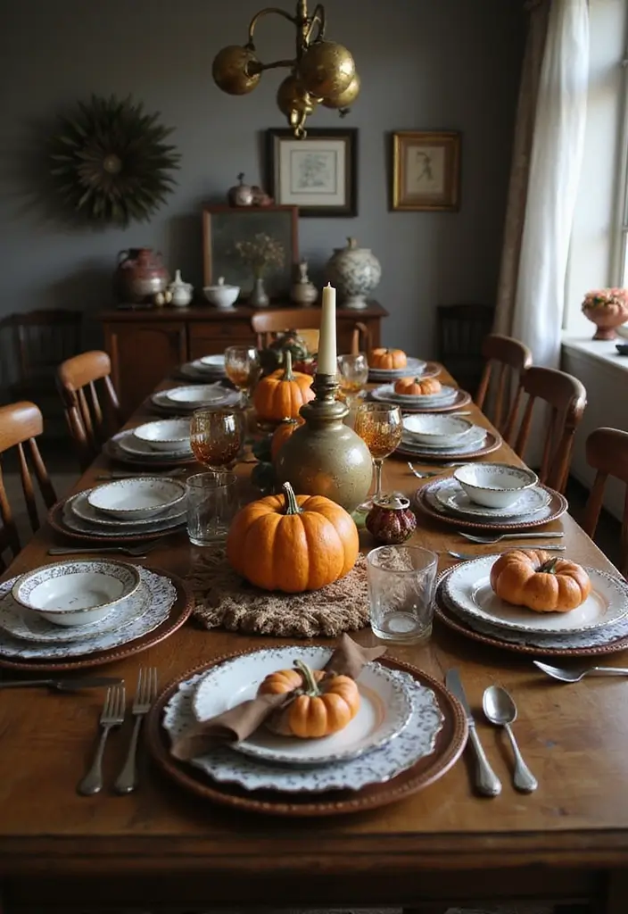 28 Halloween Table Décor Ideas for Every Gathering 8 28 Halloween Table Décor Ideas for Every Gathering - 8. Vintage Halloween Charm