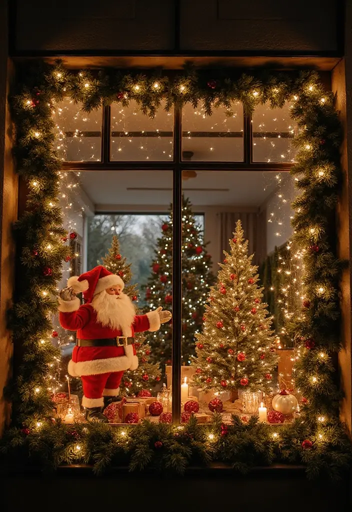 28 Outdoor Christmas House Decoration Ideas That Shine 13 28 Outdoor Christmas House Decoration Ideas That Shine - 13. Holiday Themed Window Displays