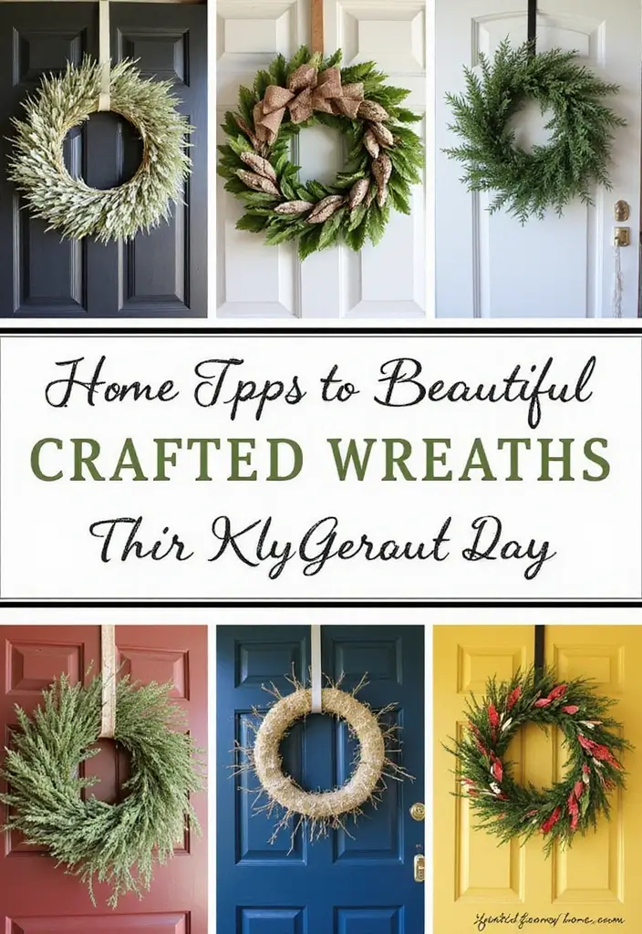 28 Outdoor Christmas House Decoration Ideas That Shine 2 28 Outdoor Christmas House Decoration Ideas That Shine - 2. Festive Wreaths for Every Door