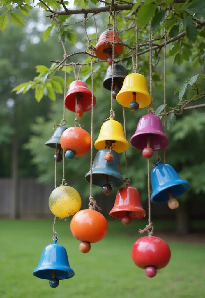 28 Outdoor Christmas House Decoration Ideas That Shine 26 28 Outdoor Christmas House Decoration Ideas That Shine - 26. Colorful Bell Chimes