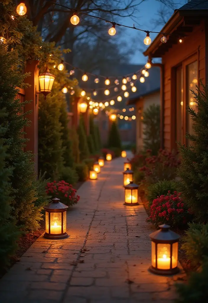 28 Outdoor Christmas House Decoration Ideas That Shine 8 28 Outdoor Christmas House Decoration Ideas That Shine - 8. Christmas Lanterns