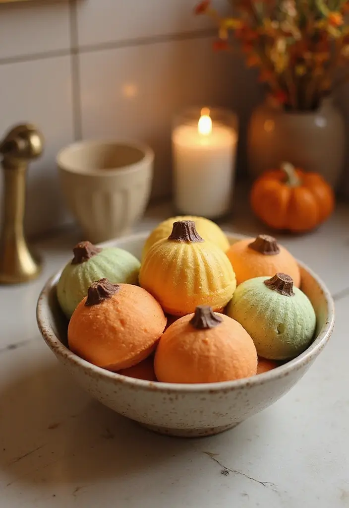 28 Simple Halloween Decoration Ideas That Still Impress 15 28 Simple Halloween Decoration Ideas That Still Impress - 15. Pumpkin Bath Bombs
