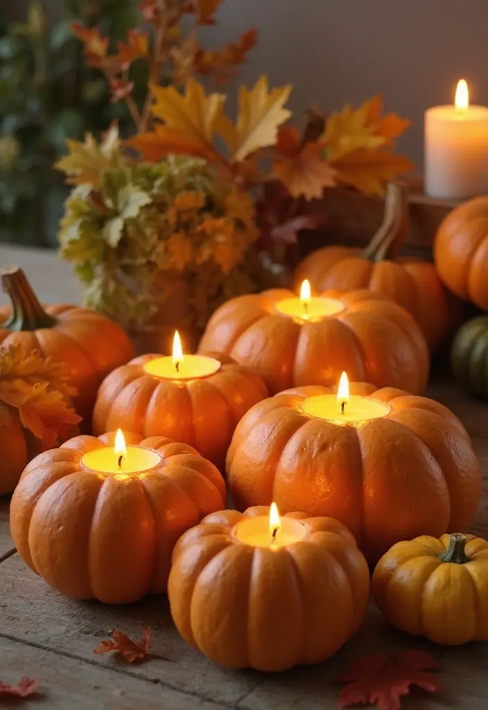 28 Simple Halloween Decoration Ideas That Still Impress 17 28 Simple Halloween Decoration Ideas That Still Impress - 17. Pumpkin Spice DIY Candles