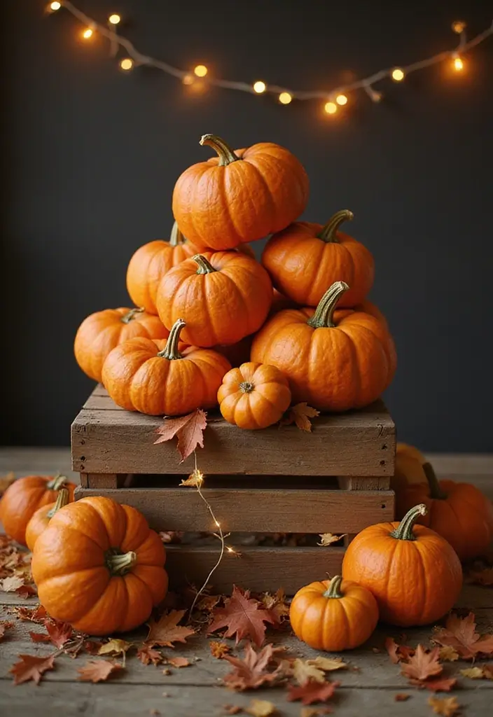 28 Simple Halloween Decoration Ideas That Still Impress 18 28 Simple Halloween Decoration Ideas That Still Impress - 18. Pumpkin Tiers