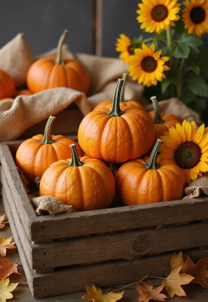 28 Simple Halloween Decoration Ideas That Still Impress 26 28 Simple Halloween Decoration Ideas That Still Impress - 26. Rustic Pumpkin Crate