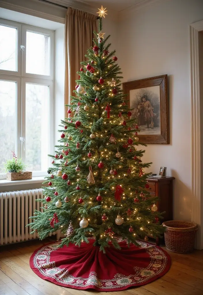 29 Apartment Christmas Decor Ideas for a Cozy Holiday Home 28 29 Apartment Christmas Decor Ideas for a Cozy Holiday Home - 28. Themed Christmas Tree Skirts