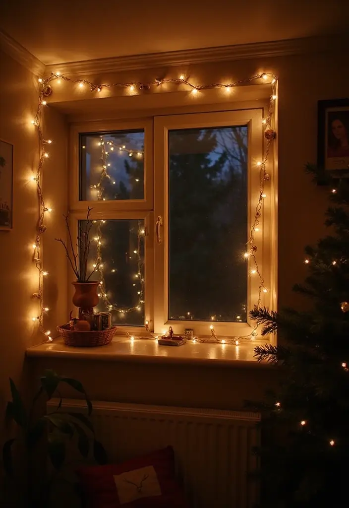 29 Apartment Christmas Decor Ideas for a Cozy Holiday Home 3 29 Apartment Christmas Decor Ideas for a Cozy Holiday Home - 3. String Lights Magic