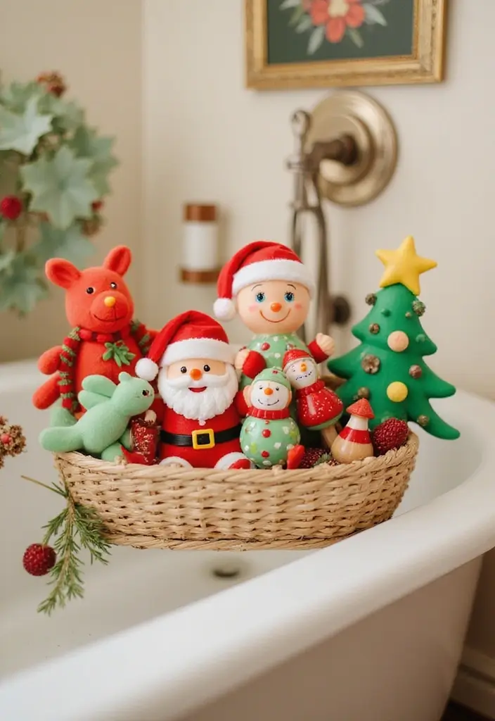 29 Bathroom Christmas Decor Ideas That Spark Joy 26 29 Bathroom Christmas Decor Ideas That Spark Joy - 26. Fun Christmas-Themed Bath Time Toys