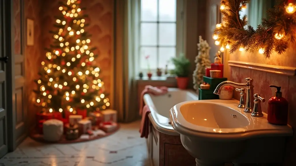 29 Bathroom Christmas Decor Ideas That Spark Joy