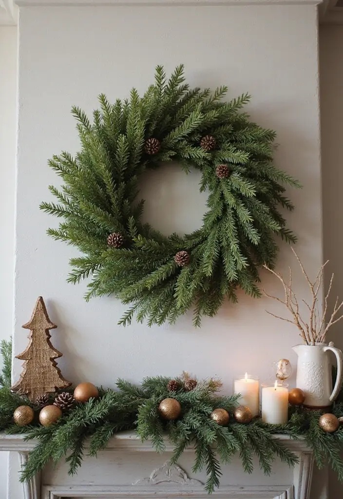 29 Christmas Mantel Decorating Ideas You’ll Want to Try 11 29 Christmas Mantel Decorating Ideas You’ll Want to Try - 11. Vintage-Inspired Wreaths