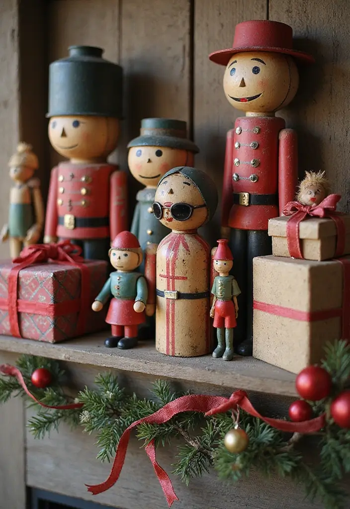 29 Christmas Mantel Decorating Ideas You’ll Want to Try 8 29 Christmas Mantel Decorating Ideas You’ll Want to Try - 8. Vintage Toy Displays