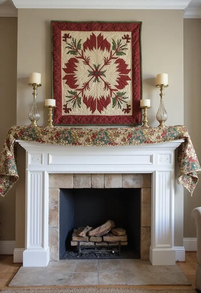 29 Christmas Mantel Decorating Ideas You’ll Want to Try 9 29 Christmas Mantel Decorating Ideas You’ll Want to Try - 9. Layered Textiles for Warmth
