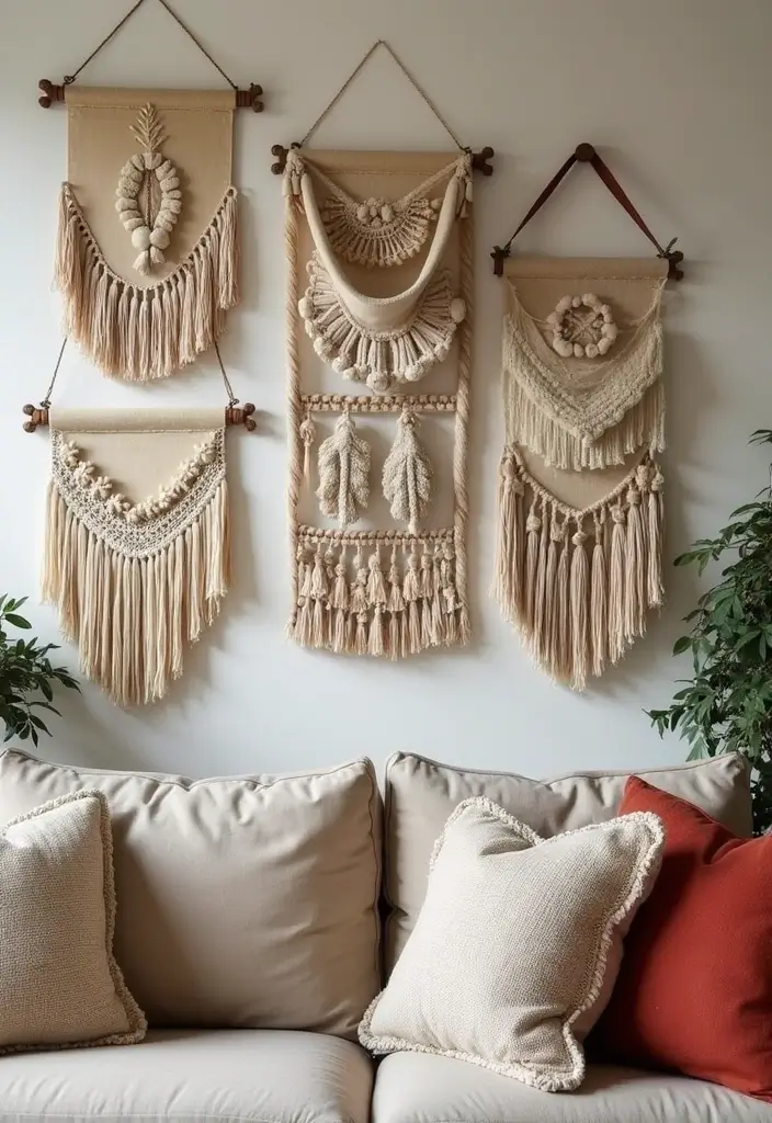29 Living Room Christmas Decor Ideas You’ll Fall in Love With 25 29 Living Room Christmas Decor Ideas You’ll Fall in Love With - 25. Holiday-themed Wall Hangings