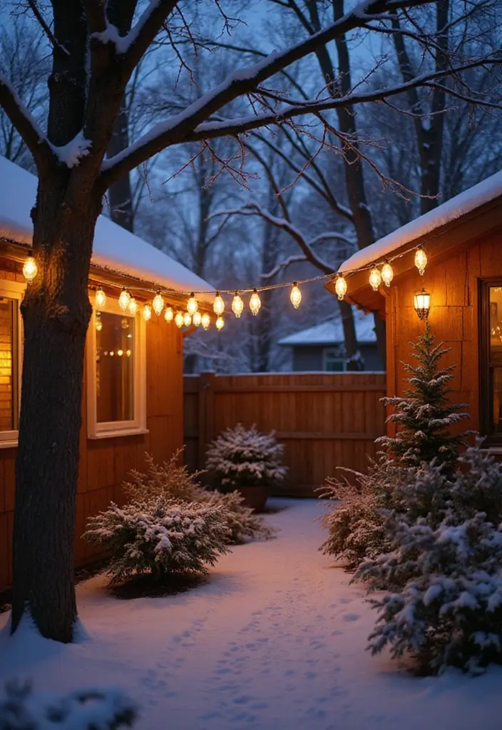 29 Outdoor Christmas Light Ideas That Shine Bright - 14. Frosted Glass Lights