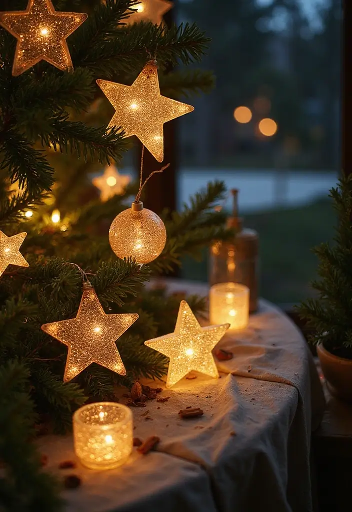 29 Outdoor Christmas Light Ideas That Shine Bright - 6. Biodegradable Glitter Lights