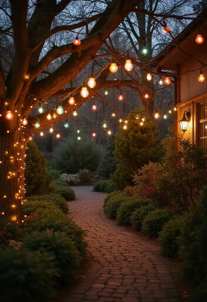29 Outdoor Christmas Light Ideas That Shine Bright - 9. Vintage Christmas Light Bulbs