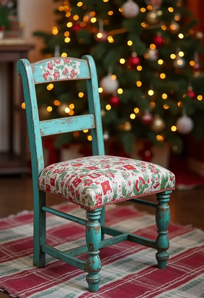 30+ Christmas Home Decor Ideas That Feel Magical 11 30+ Christmas Home Decor Ideas That Feel Magical - 11. Upcycled Furniture Makeover