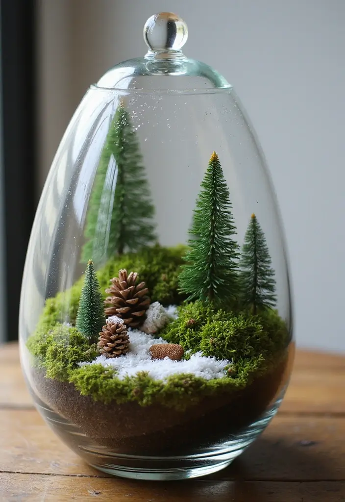 30+ Christmas Home Decor Ideas That Feel Magical 16 30+ Christmas Home Decor Ideas That Feel Magical - 16. Holiday-Themed Terrariums