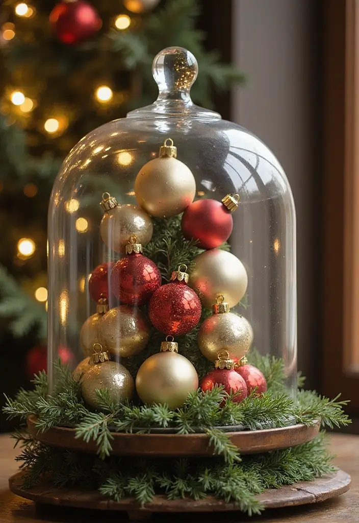 30+ Christmas Home Decor Ideas That Feel Magical 18 30+ Christmas Home Decor Ideas That Feel Magical - 18. Vintage Ornament Display