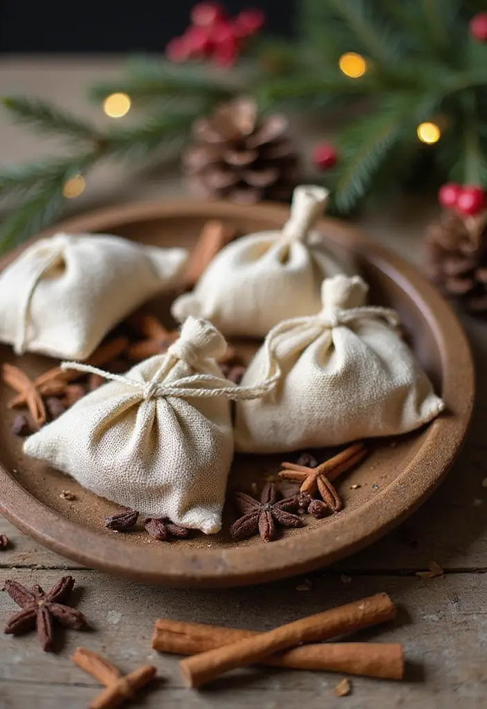 30+ Christmas Home Decor Ideas That Feel Magical 24 30+ Christmas Home Decor Ideas That Feel Magical - 24. Holiday Spice Sachets