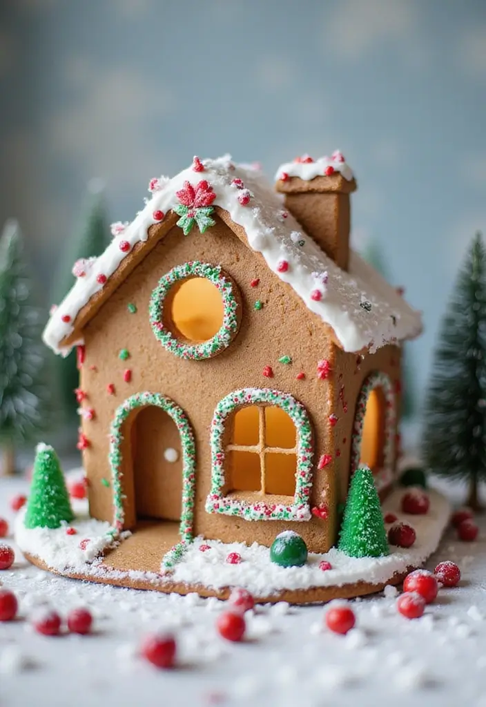 30+ Christmas Home Decor Ideas That Feel Magical 25 30+ Christmas Home Decor Ideas That Feel Magical - 25. Gingerbread House Display